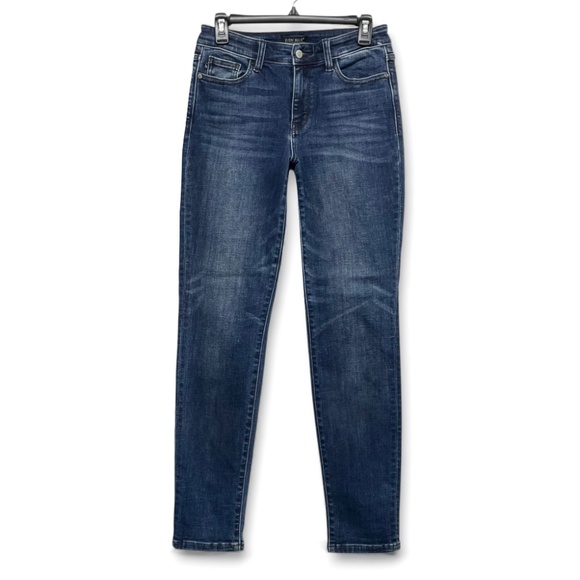 Judy Blue Miles City Cuffed Slim Fit Mid Rise Dark Wash Jeans Size 3/26 - Picture 3 of 12